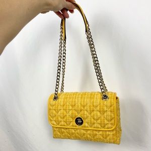 Kate Spade Natalia Medium Solid Tweed Mango Cut Bag